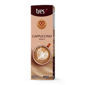 Cápsula de Cappuccino Avelã 3 Corações 110g com 10 Unidades