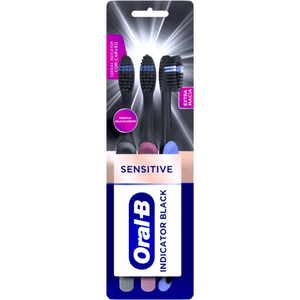 Kit 3 Escova Dental Oral-B Sensitive Black