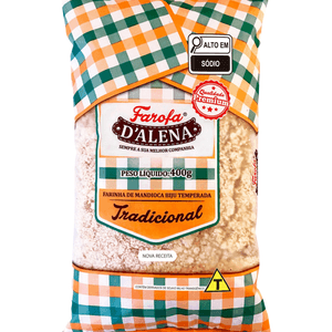 Farofa Temperada Tradicional D'alena 400g