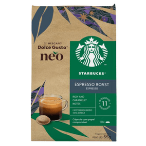 Cápsula de Café Espresso Roast Dolce Gusto & Starbucks 55g com 10 Unidades