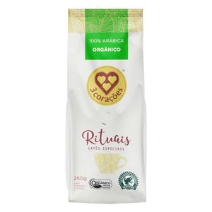 Café Torrado e Moído Orgânico Rituais 3 Corações 250g