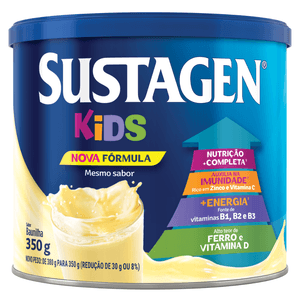 Complemento Alimentar de Baunilha Sustagen Kids Lata 350g