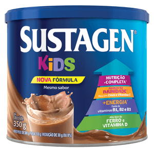 Complemento Alimentar de Chocolate Sustagen Kids Lata 350g