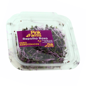 Microverdes Repolho Roxo Pink Farms 25g