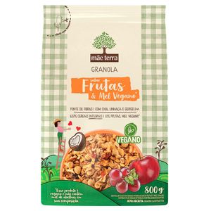 Granola Mãe Terra Frutas e Mel Vegano 800g