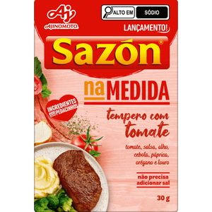 Tempero com Tomate Na Medida Sazón 30g com 6 Sachês