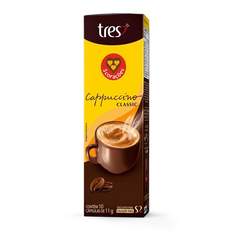 190741-Cappuccino-Classic-Tres-3-Coracoes-Capsula-com-10-unidades-11g