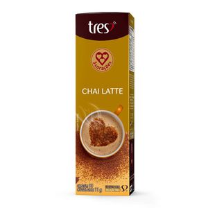 Cápsula de Chá Chai Latte 3 Corações 110g com 10 Unidades