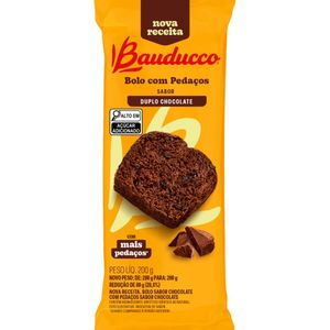 Bolo com Pedaços Duplo Chocolate Bauducco 200g