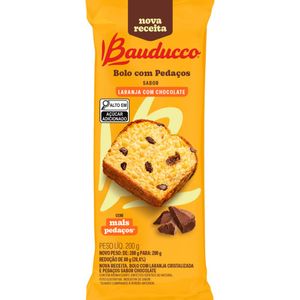 Bolo com Pedaços Laranja e Chocolate Bauducco 200g