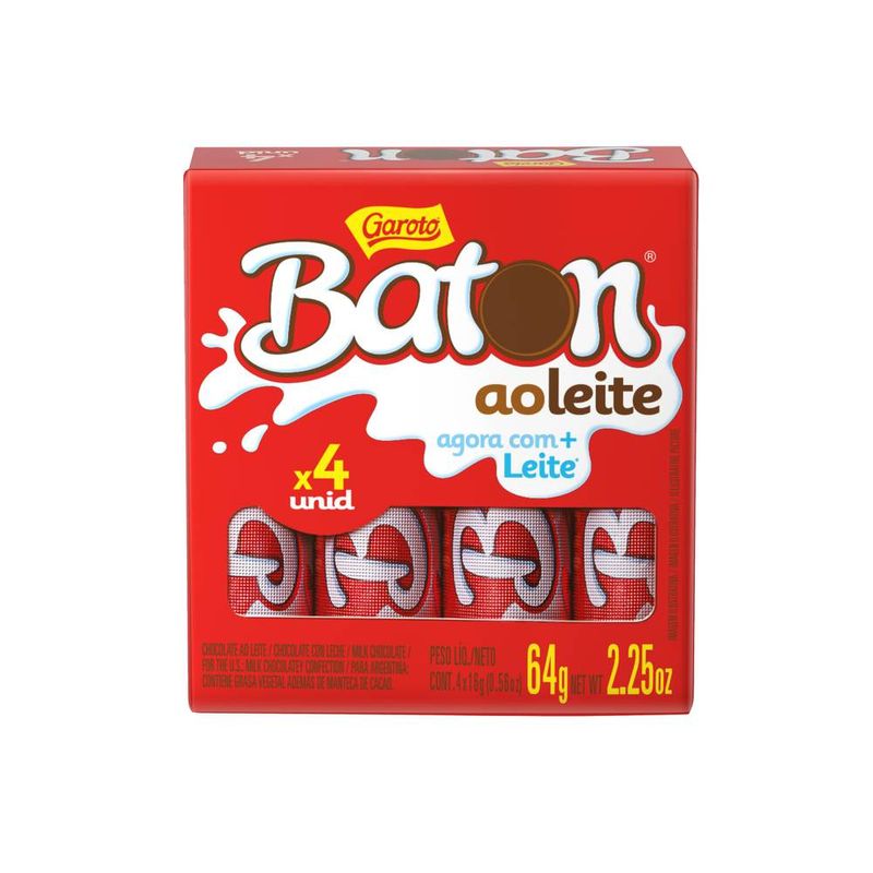 Chocolate-Baton-Garoto-ao-Leite-64g