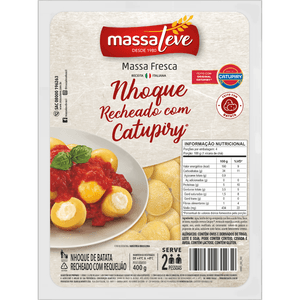 Gnocchi Recheado com Catupiry Massa Leve 400g