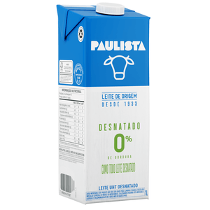 Leite Desnatado Longa Vida Paulista 1L
