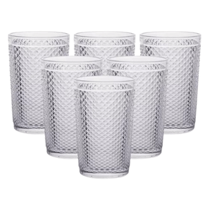 Jogo de Copos Imperial Transparente 350ml com 6 Unidades