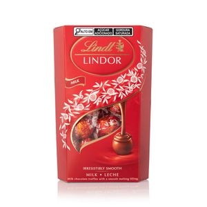 Caixa de Bombons Chocolate Ao Leite Lindt Lindor 337g Com 27 unidades