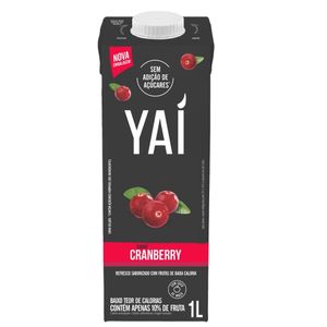 Suco de Cranberry Sem Adição de Açúcar Yaí Caixa 1L