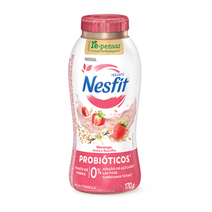 Iogurte de Morango Zero Lactose Nesfit 170g