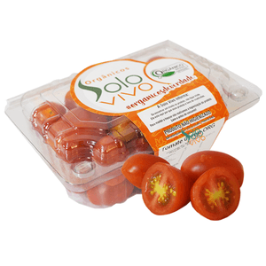 Tomate Grape Orgânico Solo Vivo Bandeja 250g