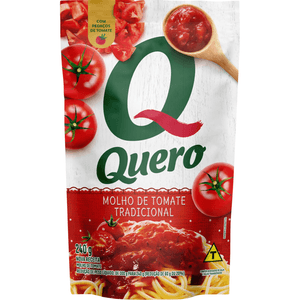 Molho de Tomate Tradicional Quero 240g