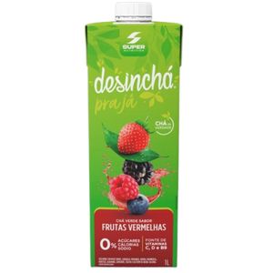 Chá Verde Sabor Frutas Vermelhas Sem Açúcar Desinchá 1L
