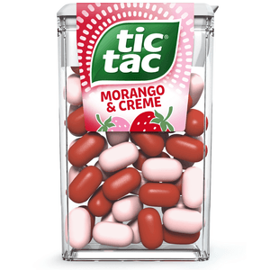 Tic Tac Pastilha Sabor Morango & Creme 14,5g