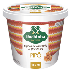 Sorvete Pipoca de Caramelo & Flor de Sal Pipó & Rochinha 150ml