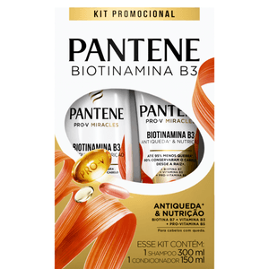 Kit Shampoo+Condicionador Antiqueda & Nutrição Pantene 300ml+150ml