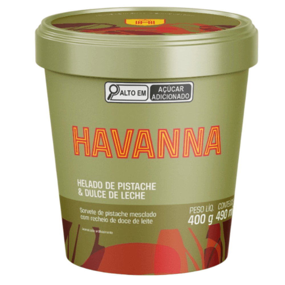 Sorvete Pistache com Doce de Leite Havanna 490ml |Mambo