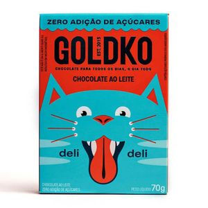 Chocolate ao Leite Sem Adição de Açúcar Gold Deli Deli 70g