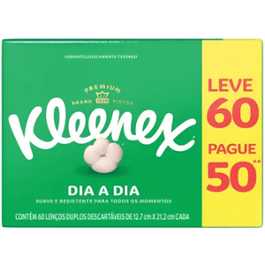 Lenço de Papel Dia a Dia Kleenex Leve 60 Pague 50