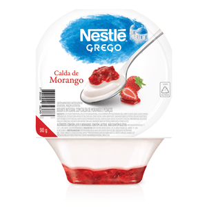 Iogurte Grego Tradicional com Calda de Morango Nesté 90g