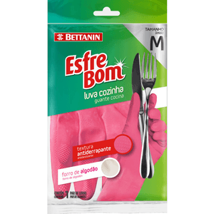 Luva para Cozinha Cor Rosa Tam M Esfrebom