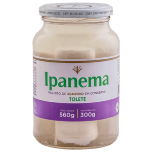 Palmito de Açaizeiro Tolete Ipanema 300g