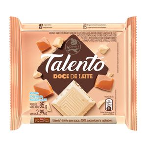 Chocolate Branco com Doce de Leite Talento Garoto 85g