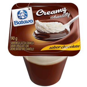 Sobremesa Cremosa Chocolate Creamy Chantilly Batavo 90g