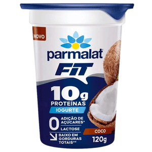 Iogurte de Coco Fit 10g de Proteínas Zero Lactose Parmalat 120g