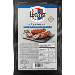Linguiça com Queijo Tipo Gorgonzola Hans 380g