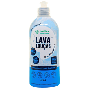 Lava-Louças Líquido Sem Fragrância Positiva 420ml