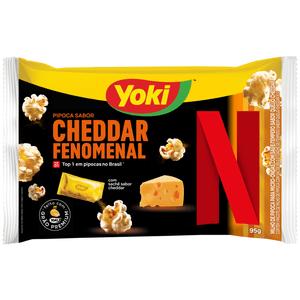 Milho de Pipoca para Micro-Ondas Cheddar Fenomenal Yoki 95g