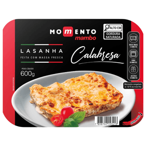 Lasanha de Calabresa Congelada Momento Mambo 600g