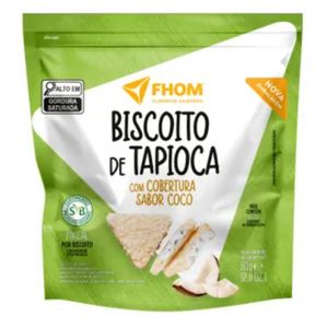 Biscoito de Tapioca com Coco Vegano Fhom 60g