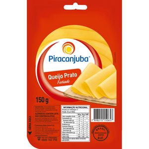 Queijo Prato Fatiado Piracanjuba 150g
