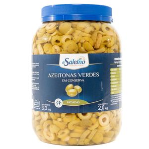 Azeitonas Verdes em Conserva Fatiada Di Salerno 2kg