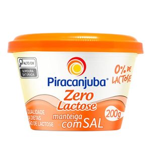 Manteiga Zero Lactose com Sal Piracanjuba 200g