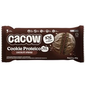 Cookie Proteico Chocolate Amargo 10g de Proteínas Cacow 40g