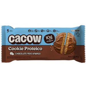 Cookie Proteico Chocolate Meio Amargo 10g de Proteínas Cacow 40g