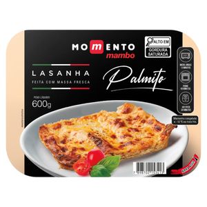 Lasanha de Palmito Congelada Momento Mambo 600g
