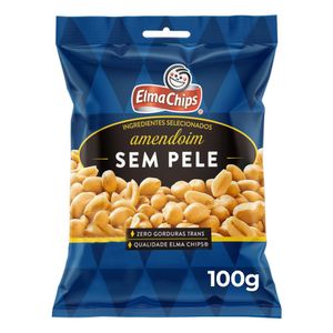 Amendoim Salgado Sem Pele Elma Chips 100g