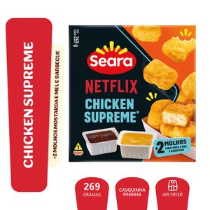 Chicken Supreme Congelado Netflix & Seara 220g com 2 Molhos