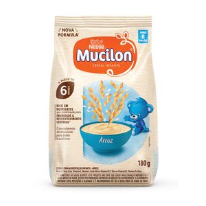Cereal Infantil Arroz e Aveia Integral Mucilon 180g